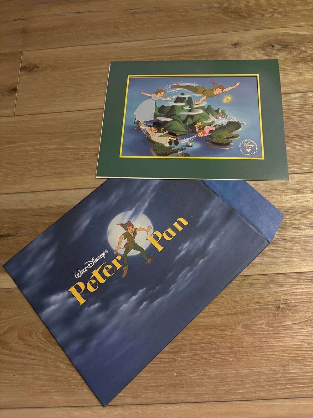 Disney Store Exclusive Commemorative Peter Pan Lithograph with Original Envelope